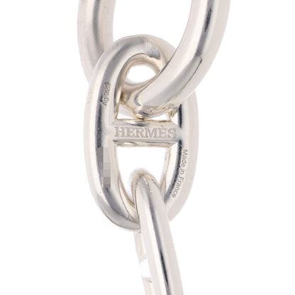 HERMES Chaine d'Ancre TGM Silver Bracelet 925 Size 12LINK