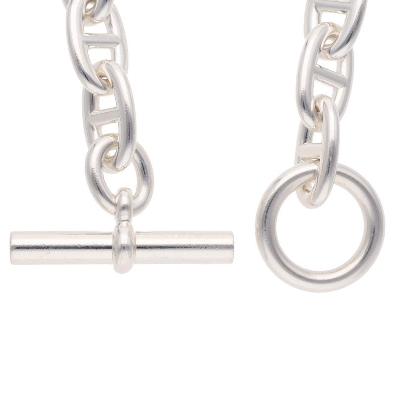 HERMES Chaine d'Ancre TGM Silver Bracelet 925 Size 12LINK