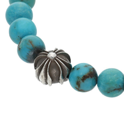 Chrome Hearts Cross Ball 8mm Turquoise Bead Bracelet Multi