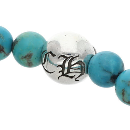Chrome Hearts Cross Ball 8mm Turquoise Bead Bracelet Multi