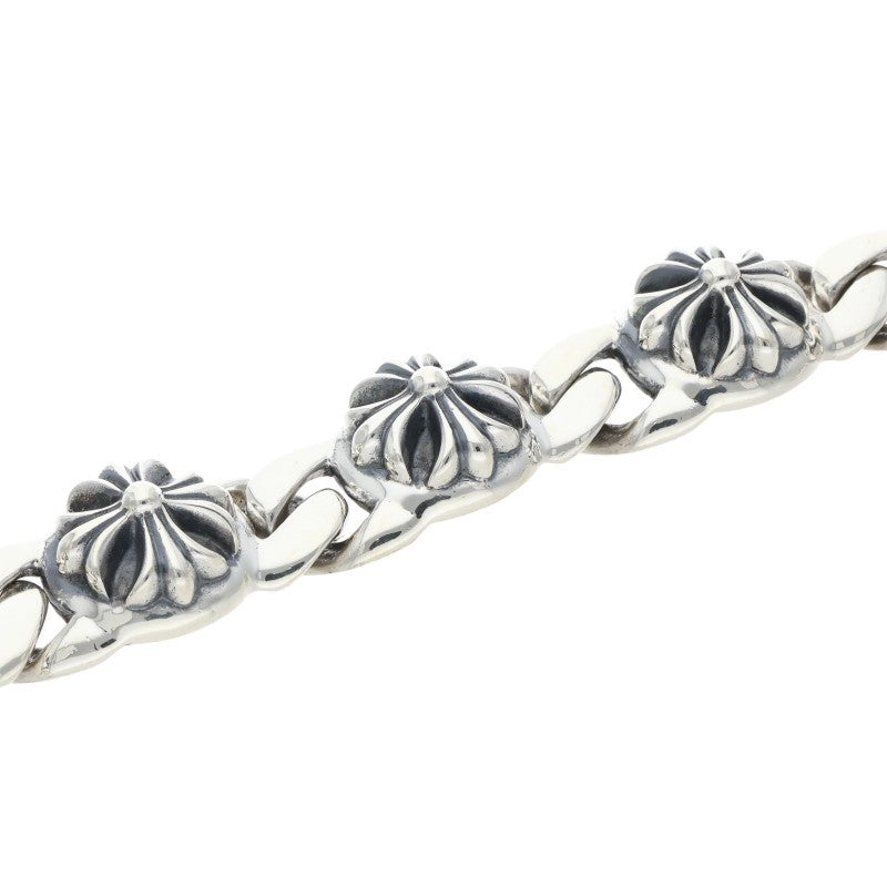 Chrome Hearts CROSS LINK Silver Bracelet Size 6LINK