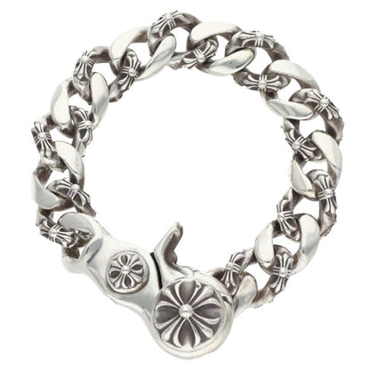 Chrome Hearts FNCY CHN LNK Fancy Silver Bracelet Size 15LINK