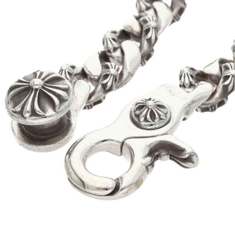 Chrome Hearts FNCY CHN LNK Fancy Silver Bracelet Size 15LINK