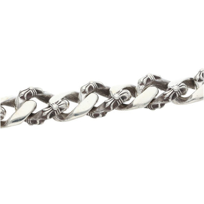 Chrome Hearts FNCY CHN LNK Fancy Silver Bracelet Size 15LINK