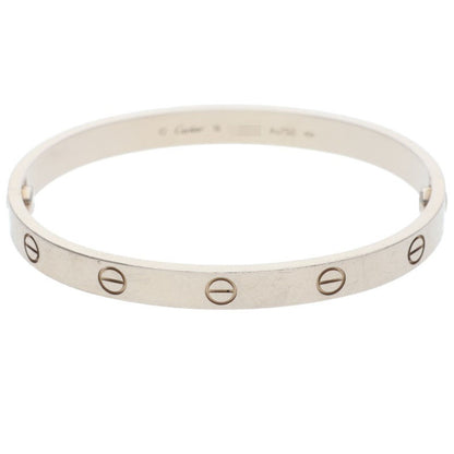 Cartier LOVE BRACELET 18K White Gold Bracelet Size 18