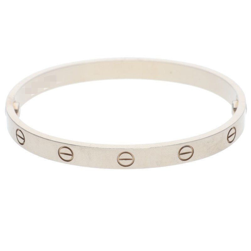 Cartier LOVE BRACELET 18K White Gold Bracelet Size 18