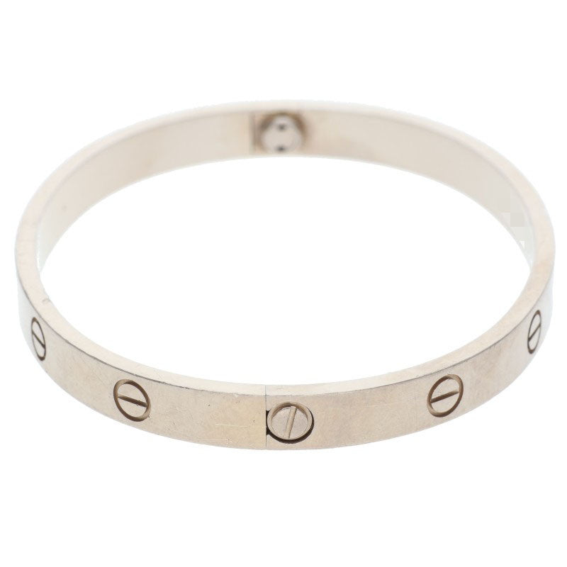 Cartier LOVE BRACELET 18K White Gold Bracelet Size 18