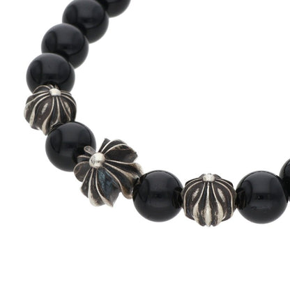 Chrome Hearts 8mm Bead Bracelet Black Silver