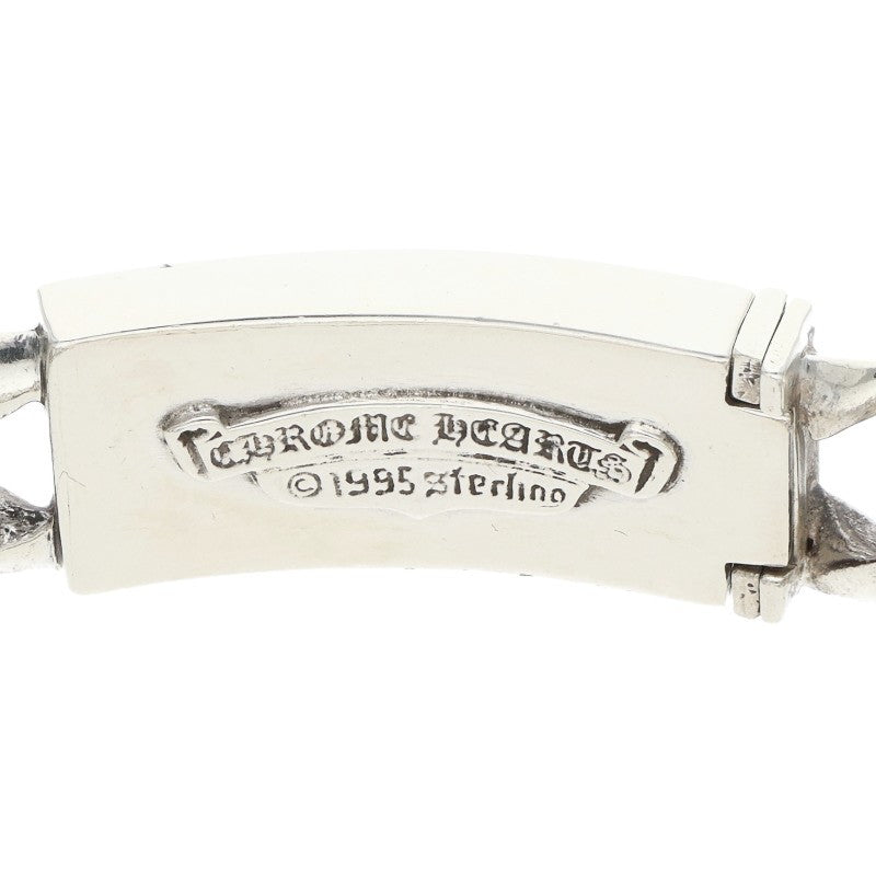 Chrome Hearts ID FLRL HEART Silver Bracelet Size 12LINK