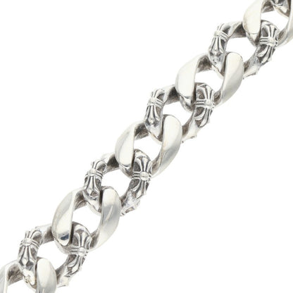 Chrome Hearts ID FLRL HEART Silver Bracelet Size 12LINK