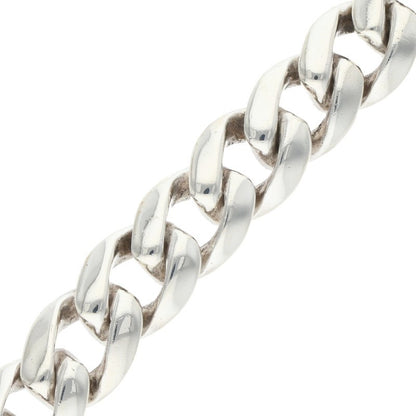 Chrome Hearts ID Floral Cross Silver Bracelet Size 11LINK