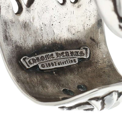 Chrome Hearts FLRL CRS CUFF Floral Cross Wide Bangle Belt