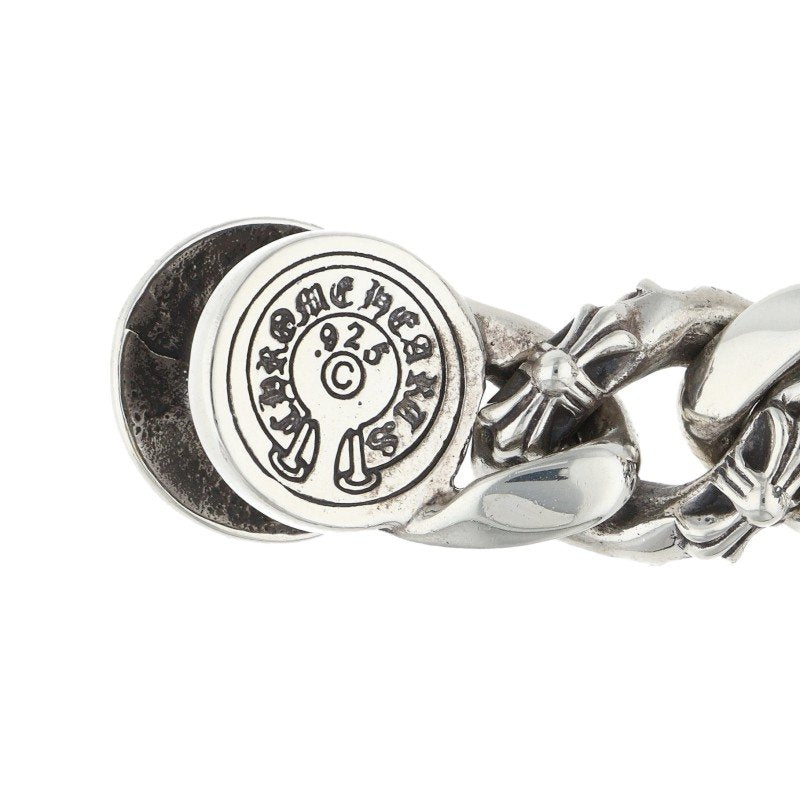 Chrome Hearts FNCY CHN LNK 925 Silver Bracelet Size 12LINK