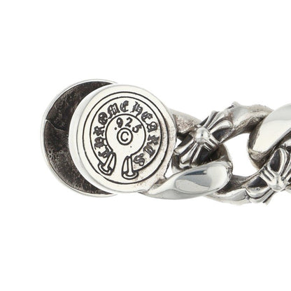 Chrome Hearts FNCY CHN LNK 925 Silver Bracelet Size 12LINK