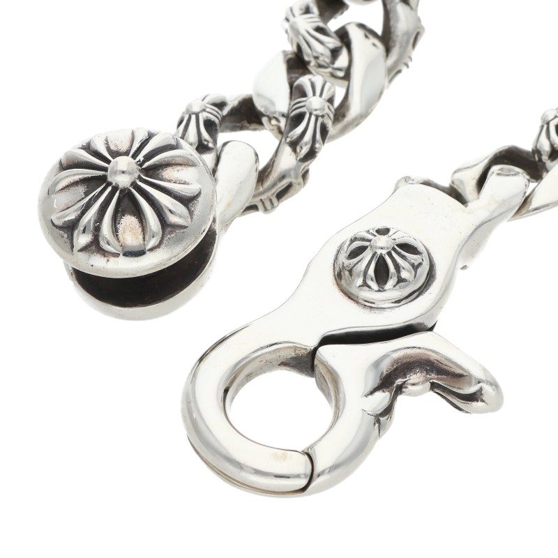 Chrome Hearts FNCY CHN LNK 925 Silver Bracelet Size 12LINK