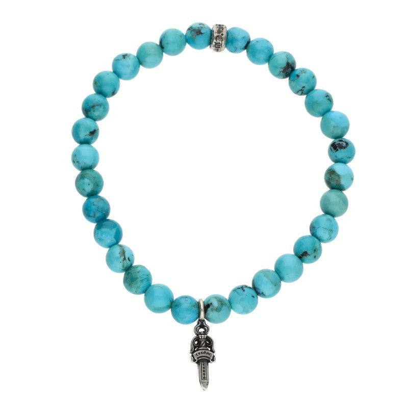Chrome Hearts 6mm BEAD Stack Dagger 6mm Bead Bracelet