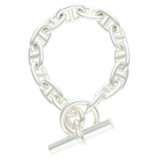 HERMES Chaine d'Ancre MM Silver Bracelet Size 14LINK