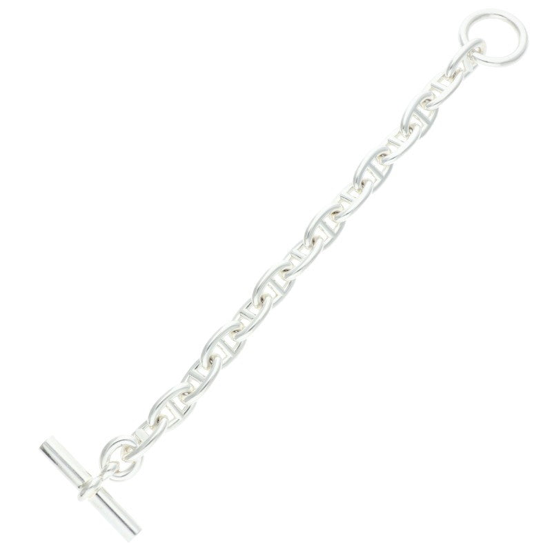 HERMES Chaine d'Ancre MM Silver Bracelet Size 14LINK
