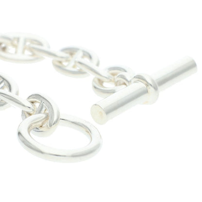 HERMES Chaine d'Ancre MM Silver Bracelet Size 14LINK