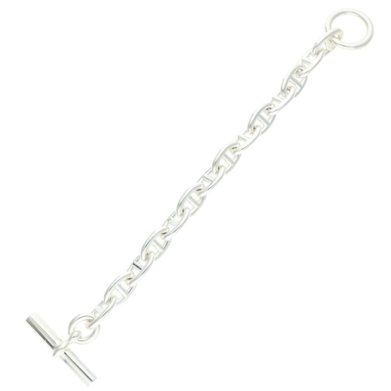 HERMES Chaine d'Ancre MM Silver Bracelet Size 14LINK