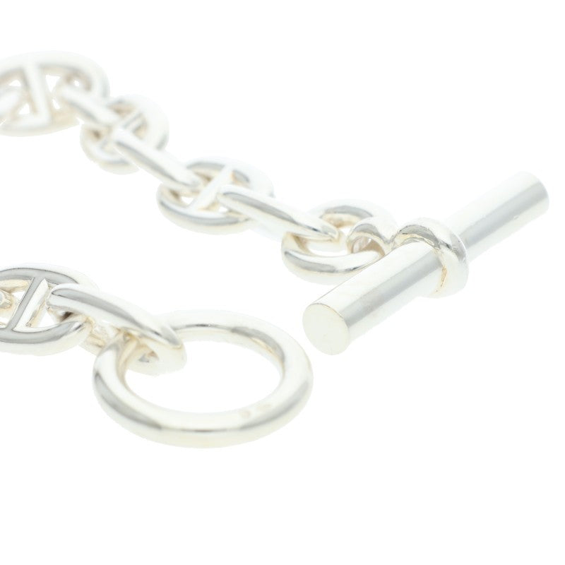 HERMES Chaine d'Ancre MM Silver Bracelet Size 14LINK