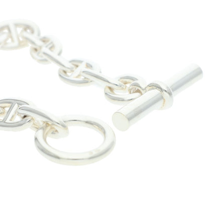 HERMES Chaine d'Ancre MM Silver Bracelet Size 14LINK