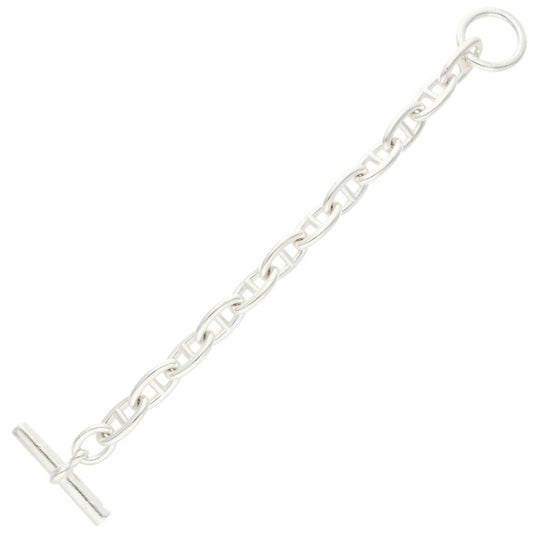 HERMES Chaine d'Ancre GM Silver Bracelet Size 12LINK