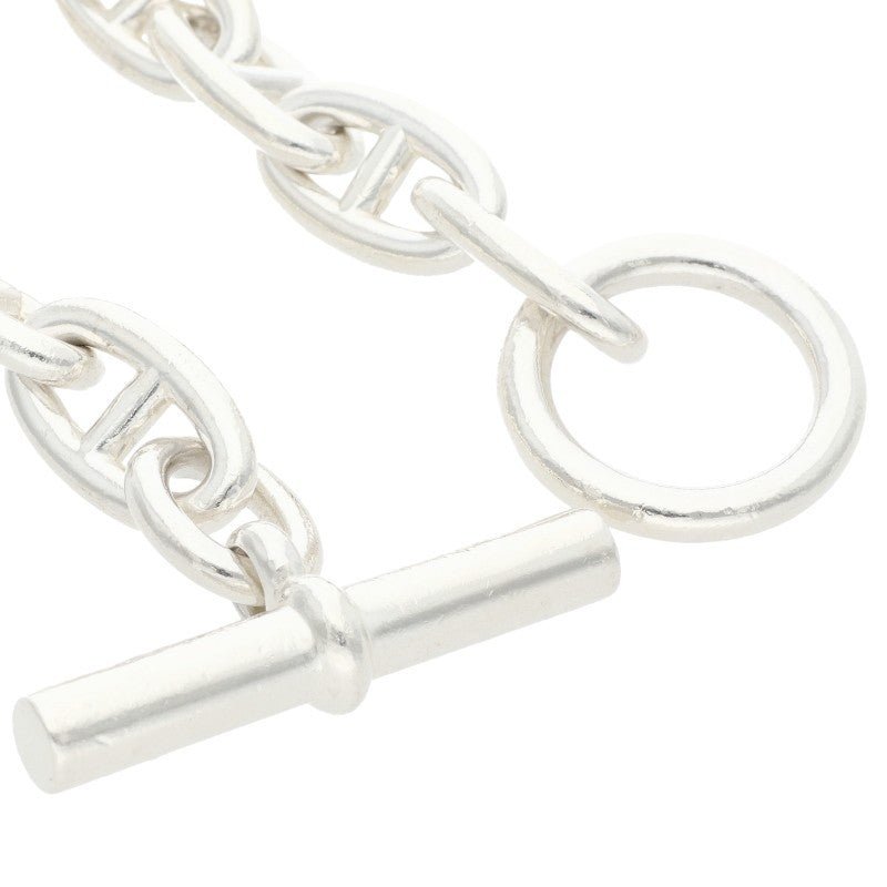HERMES Chaine d'Ancre GM Silver Bracelet Size 12LINK