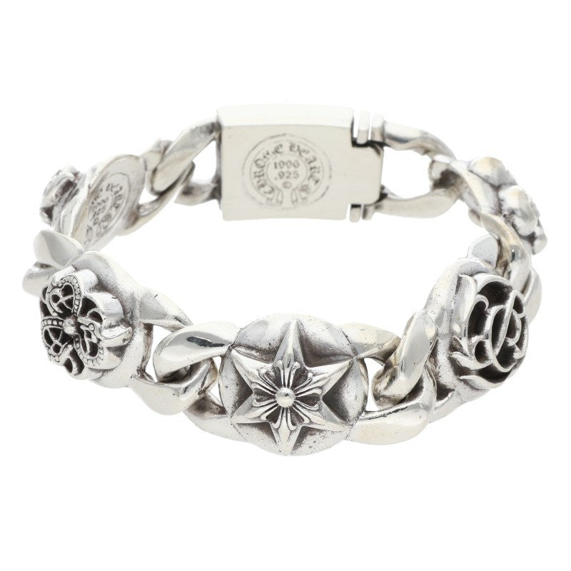 Chrome Hearts MULTI LINK Old Silver Bracelet Size 5LINK