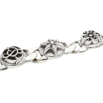 Chrome Hearts MULTI LINK Old Silver Bracelet Size 5LINK