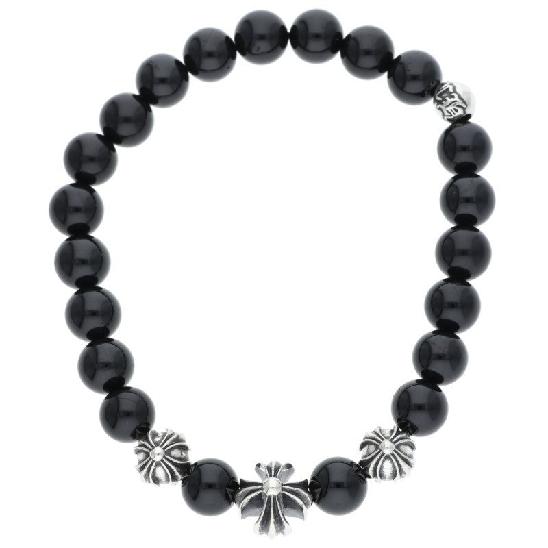 Chrome Hearts 8mm BEAD13 Bead Bracelet Black Silver