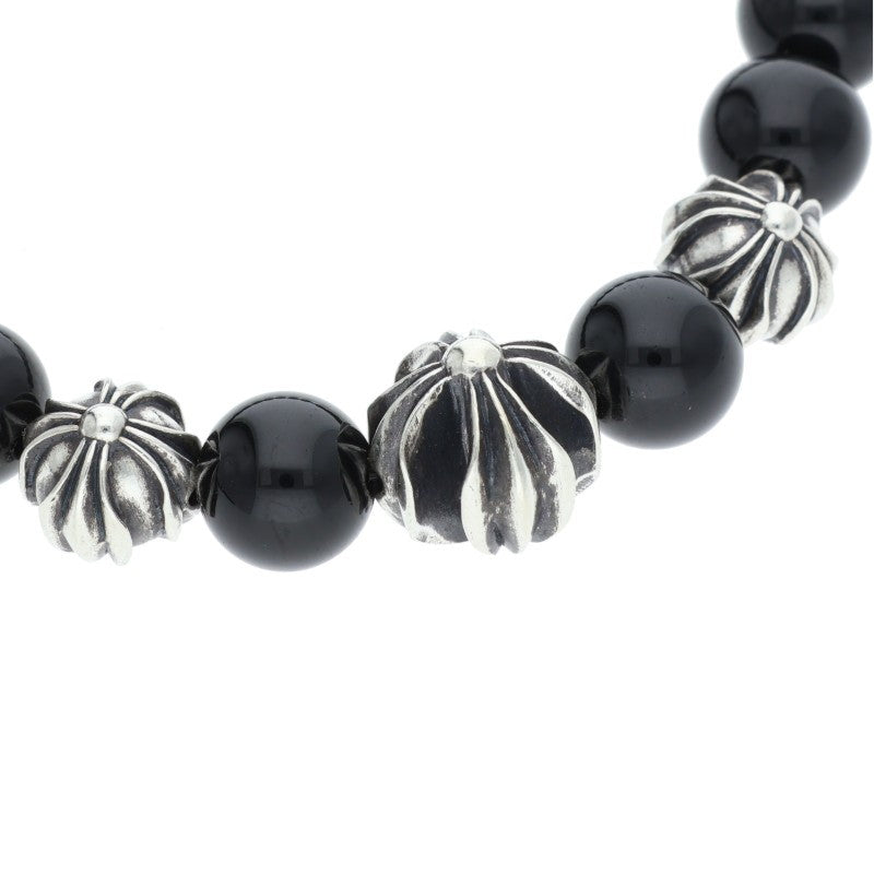 Chrome Hearts 8mm BEAD13 Bead Bracelet Black Silver