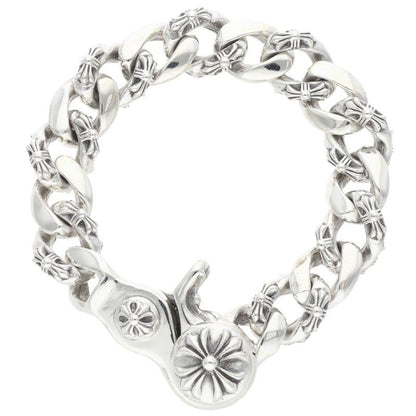 Chrome Hearts FNCY CHN LNK Fancy Silver Bracelet Size 15LINK