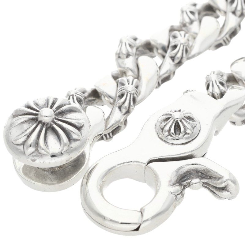 Chrome Hearts FNCY CHN LNK Fancy Silver Bracelet Size 15LINK