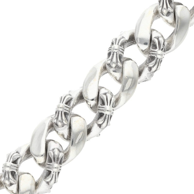 Chrome Hearts FNCY CHN LNK Fancy Silver Bracelet Size 15LINK