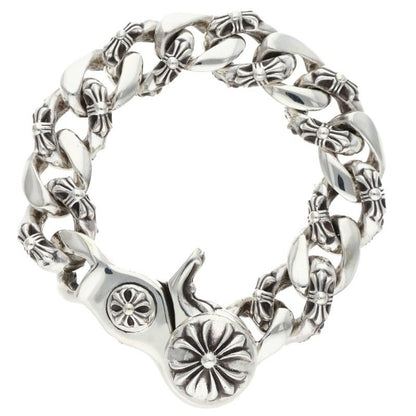 Chrome Hearts FNCY CHN LNK 925 Silver Bracelet Size 13LINK