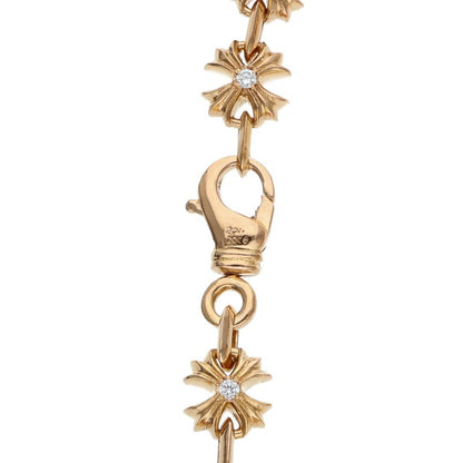 Chrome Hearts 22K CH X Link Diamond Bracelet Yellow Gold