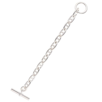 HERMES Chaine d'Ancre GM Silver Bracelet Size 12LINK