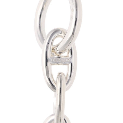 HERMES Chaine d'Ancre GM Silver Bracelet Size 12LINK