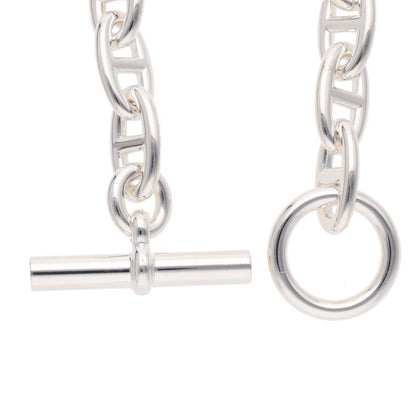 HERMES Chaine d'Ancre GM Silver Bracelet Size 12LINK
