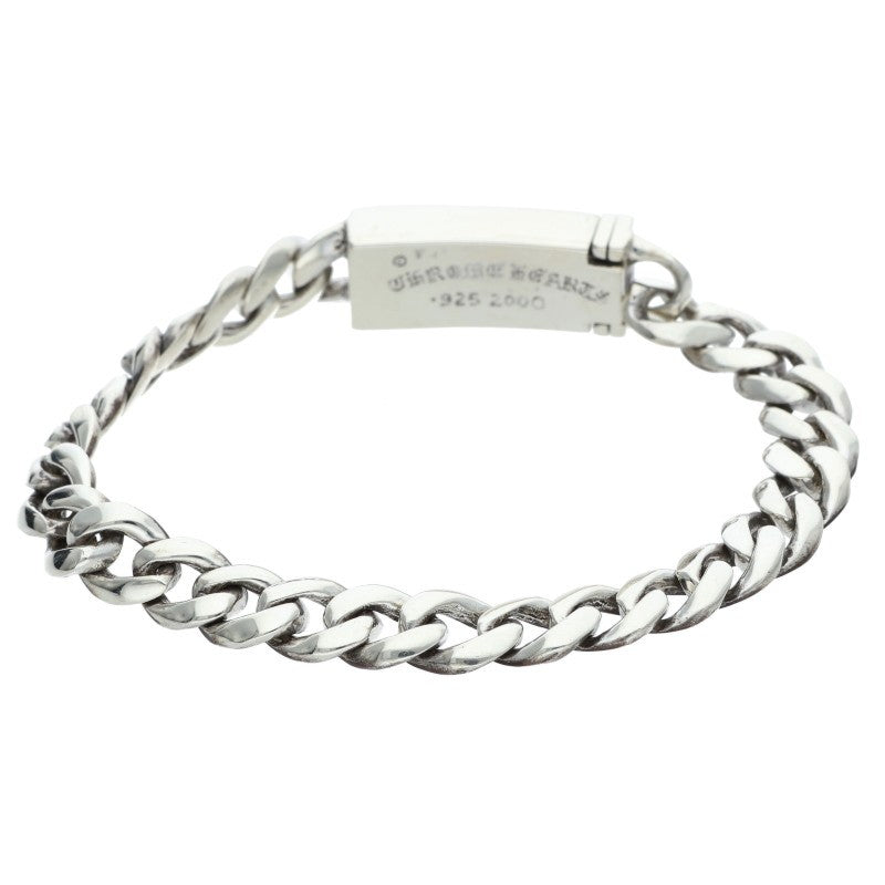 Chrome Hearts ID MINI CHX DIA Silver Bracelet Size 25LINK