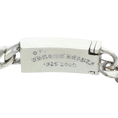 Chrome Hearts ID MINI CHX DIA Silver Bracelet Size 25LINK