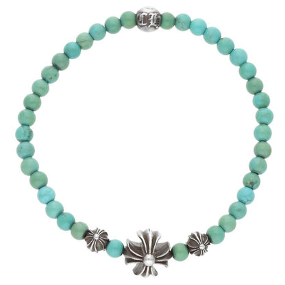 Chrome Hearts 4mm Turquoise Bead Bracelet