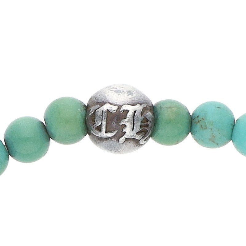 Chrome Hearts 4mm Turquoise Bead Bracelet