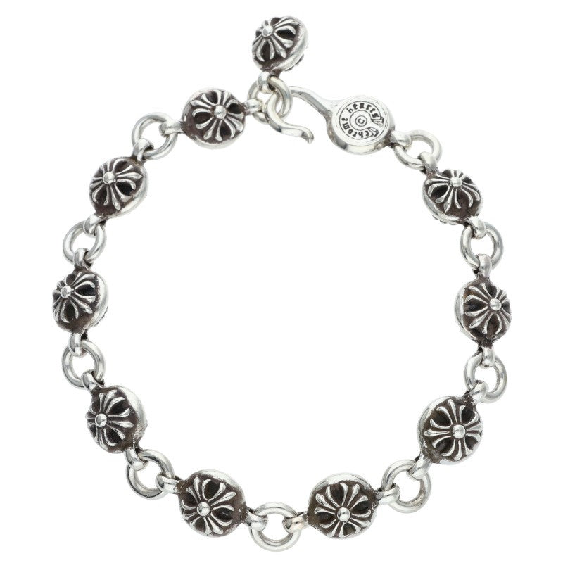 Chrome Hearts #2 Cross Ball Silver Bracelet