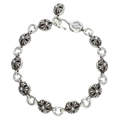 Chrome Hearts #2 Cross Ball Silver Bracelet