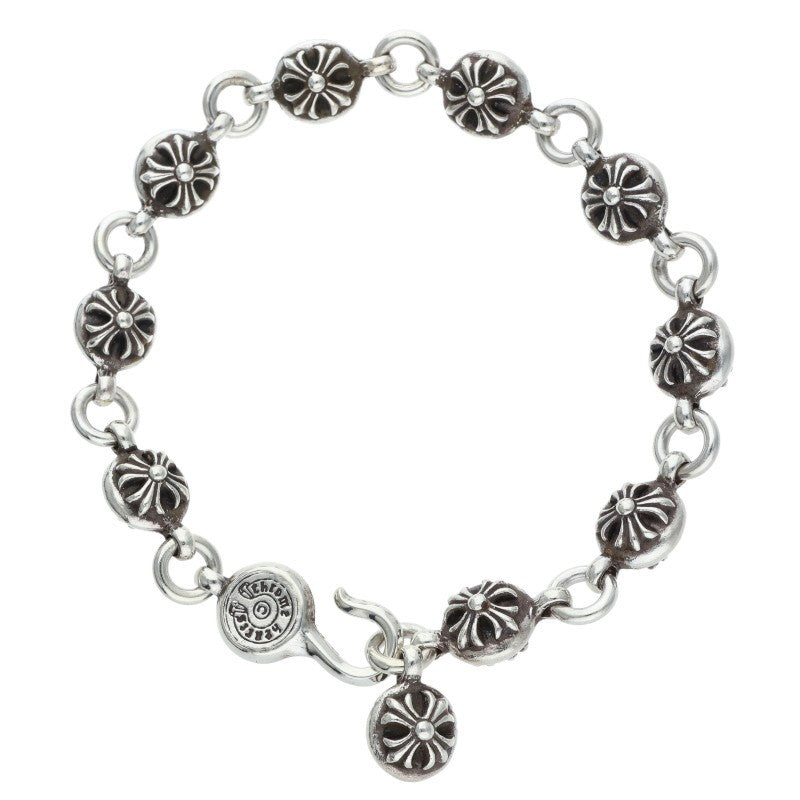 Chrome Hearts #2 Cross Ball Silver Bracelet