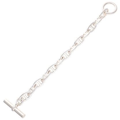 HERMES Chaine d'Ancre GM Silver Bracelet 925 Size 13LINK