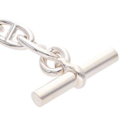 HERMES Chaine d'Ancre GM Silver Bracelet 925 Size 13LINK
