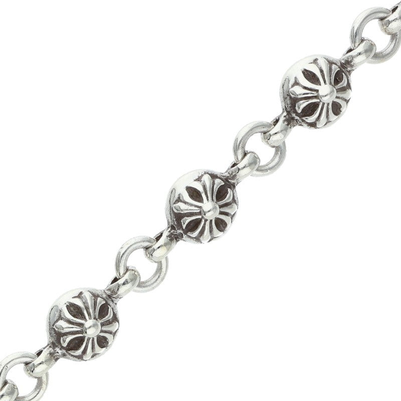 Chrome Hearts #1 Cross Ball Silver Bracelet
